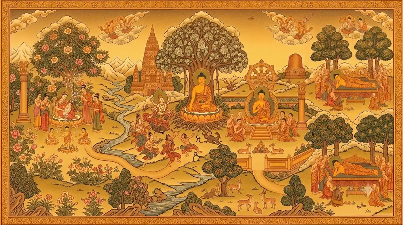 Tranh minh họa lý tưởng Bồ-tát trong Đại Thừa Phật giáo