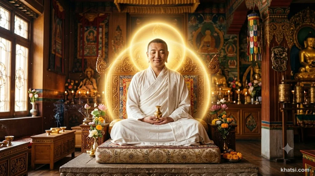 Di Lặc Bồ-Tát Maitreya trong cung trời Đâu Suất