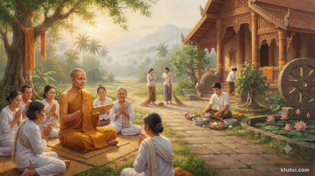 Hình ảnh tượng trưng Trai Giữ — Hạnh trì giới thanh tịnh