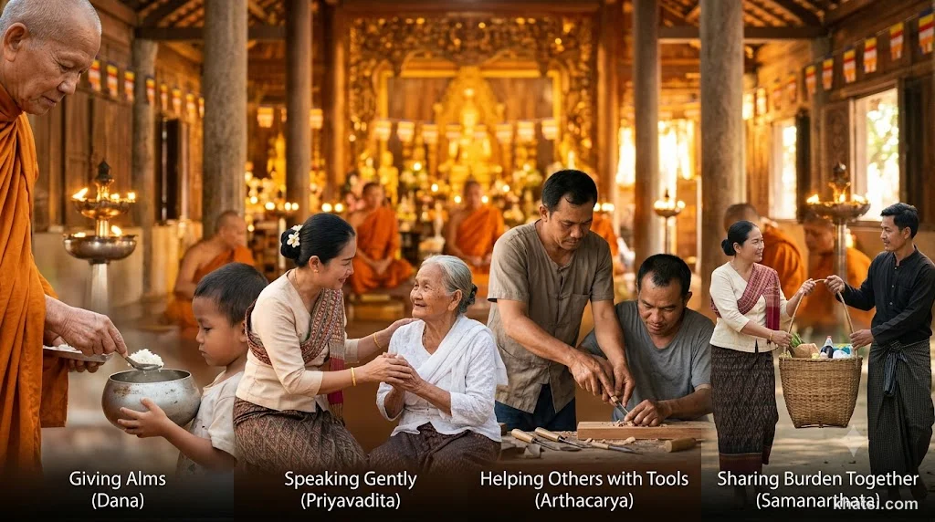 Tứ Nhiếp Pháp - bốn phương pháp nhiếp phục trong Bồ-tát hạnh