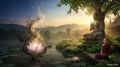 Hình ảnh tượng trưng cho sự chuyển hóa phiền não thành trí tuệ