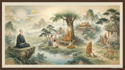 Biểu tượng hoa sen ba cánh tượng trưng cho Tam Nghiệp Thiện: Thân, Khẩu, Ý