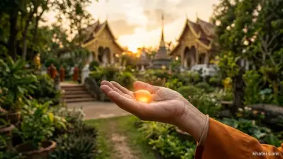 Bàn tay cầm hạt giống trong ánh sáng, biểu tượng cho thiện nghiệp gieo trồng quả lành