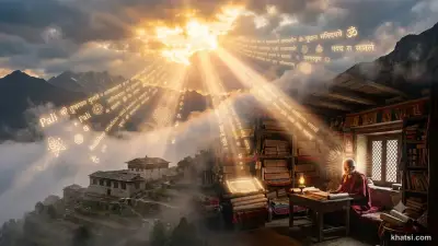 Hình ảnh biểu trưng cho trí tuệ vô ngại — ánh sáng chiếu xuyên qua mây